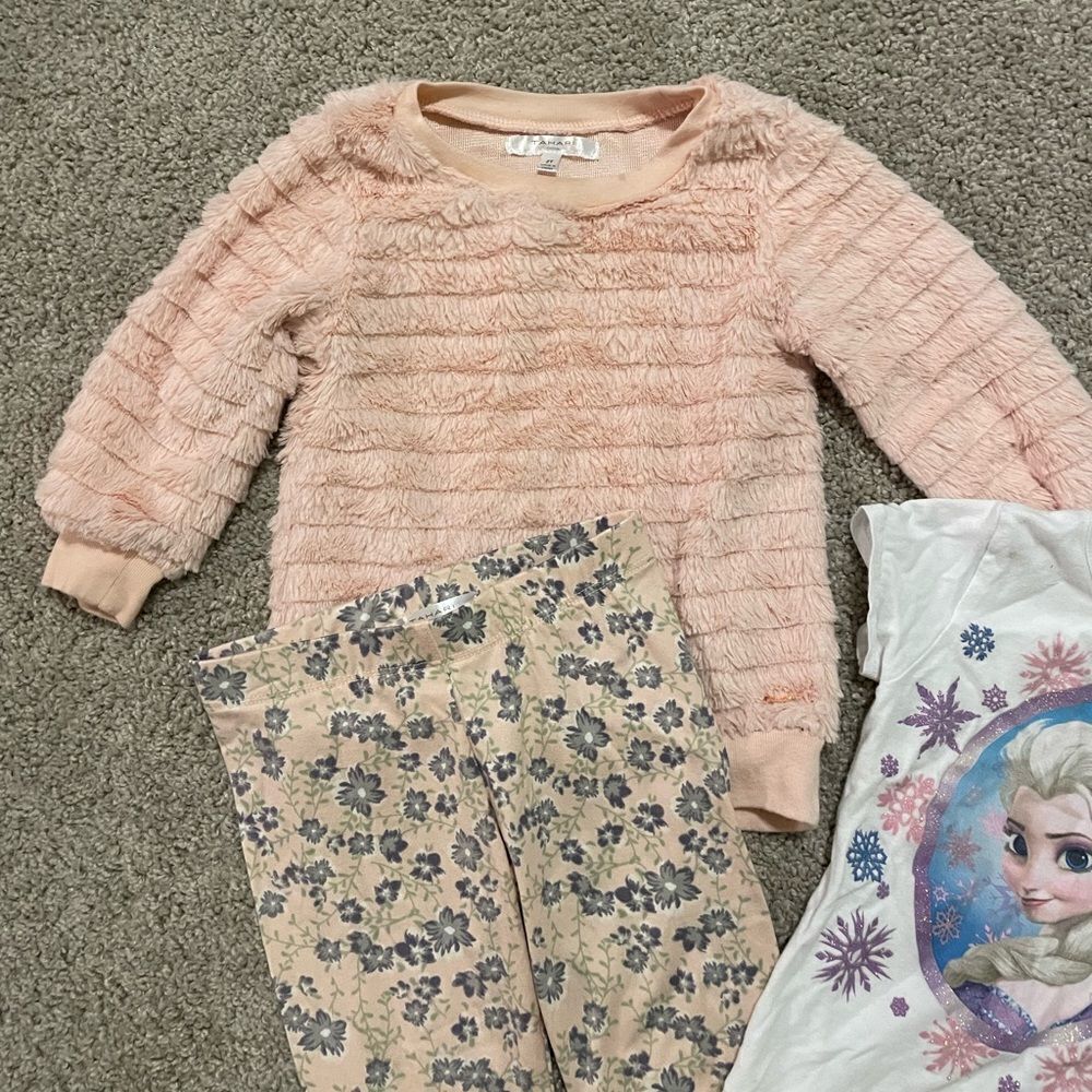 2T Baby Girls Tahari Set & Frozen Shirt - Picture 2 of 5